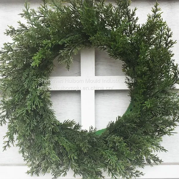 46mm 0.6kg Christmas Wreath With Ribbon and Bells, Outdoor Indoor Christmas Wreaths Garland Ornaments Christmas Decorations photo-5