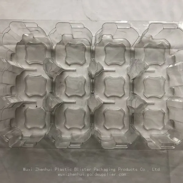PET Thermoformed Plastic Blisters Vacuum Forming Battery Blister Packaging