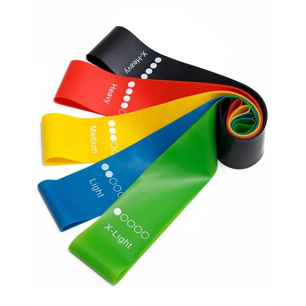 Fitness Bodybuilding Products Wholesale OEM Resistance Band Set 5 Pcs Mini Loop Resistance Bands photo-2