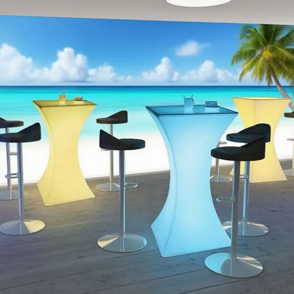 Wholesale LED Bar Table 16 Color-Changing Illuminated Table Waterproof Outdoor Led Table for Event & Party Rentals photo-2