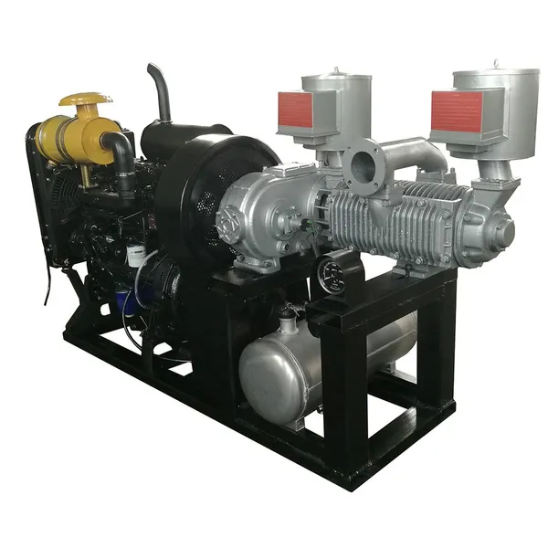12CBM One Cylinder Silobas Comperssor for Dry Bulk Tanker Oil Free photo-2