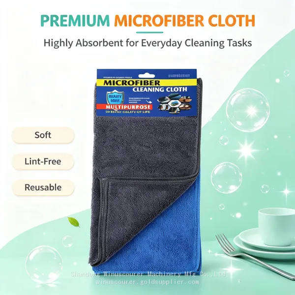 Wholesale Microfiber Cleaning Towels Color Coded Reusable Lint‑Free Rags, Custom Logo Custom Size Household Cleaning Cloth