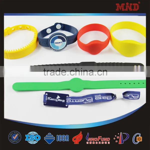 MDW72 Custom LF/HF/UHF RFID Silicone Waterproof Wristbands in China photo-5