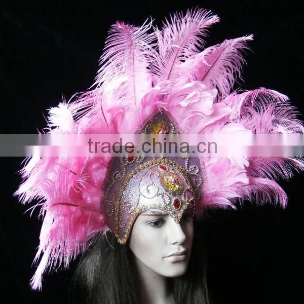 Wholesale Feather Headdress Indian Ostrich Feather Headdress photo-2