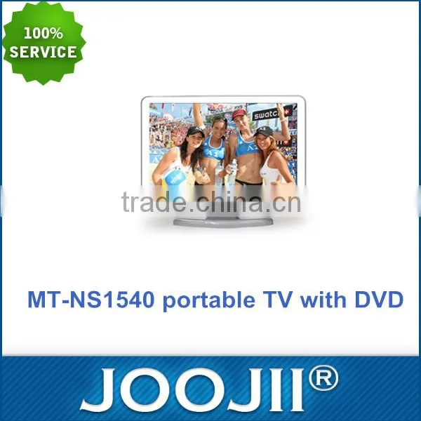 Factory Price LCD Television 15.4 Inch, 2016 Newest LCD TV With DVD, Support USB / SD Card, FM Radio