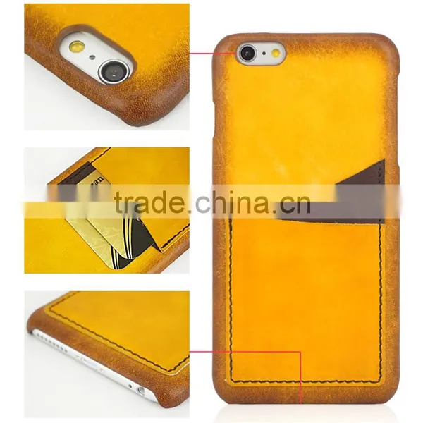 Guangzhou New Design Card Slot Leather Phone Case for Iphone 6S/Plus (SACI00118A) photo-6
