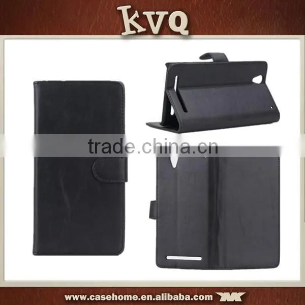 2016 New Business Style Stand Leather Flip Wallet Card Phone Cover for Sony Xperia c4 photo-3