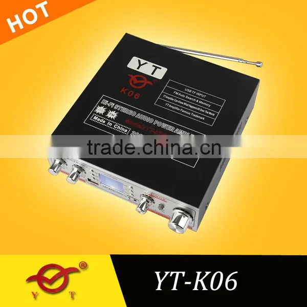 hi fi Audio Power Amplifier With LCD (LRC)display/USB/TF Card YT-K06/mp3 Player YT-K06 photo-4