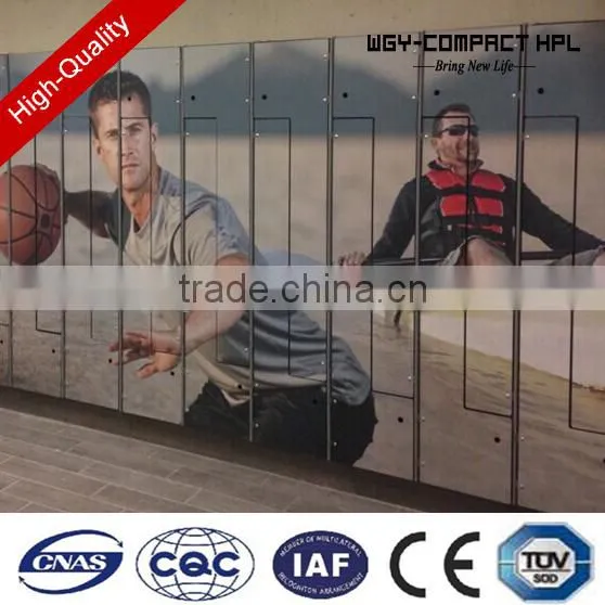 Top Quality Colorful Z-shaped Acratch Resistance Phenolic Hpl Club Locker photo-6