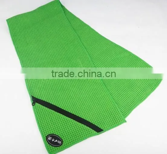 Cheap Fashion Zipper Pocket Microfiber Sports Towel photo-3