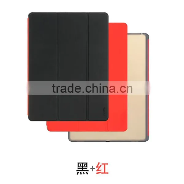 Rock Phantom Series Two-sided Triple Folding Intelligent Flip PU Leather TPU Back Cover Case For IPad Pro 12.9" TB-0070 photo-2