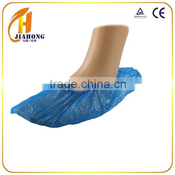 High Quality Plastic Blue PE Rain Shoe Cover
