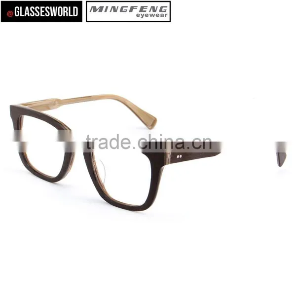 OEM Eyeglasses Acetate Frame Like Wood Eyeglasses photo-5