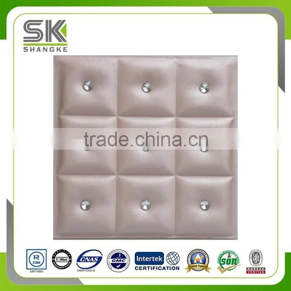 Eco Friendly PU Leather Material Interior Decorative Wall Panel
