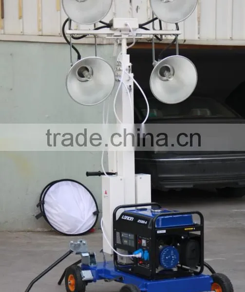 5M Height, 5KW Generator Mobile Light Tower photo-3