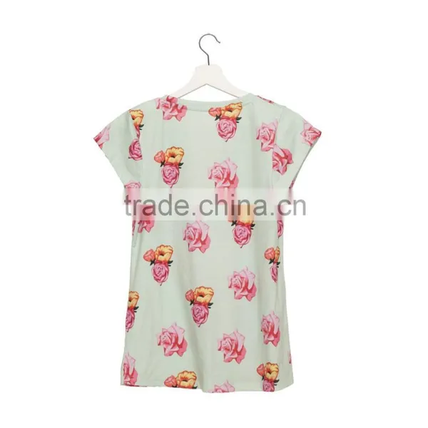 Brand New Custom 3D Printing Hipster Girl Fabric Rock T-shirt photo-3