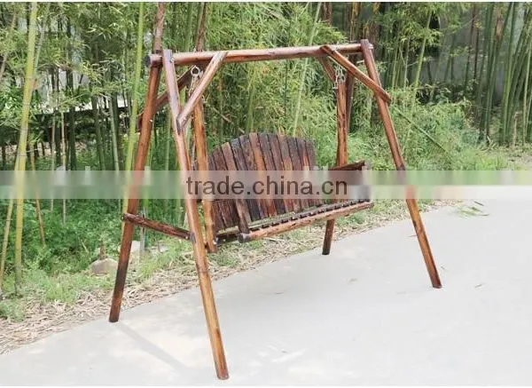 Garden Outdoor Wooden Swing Chair photo-2