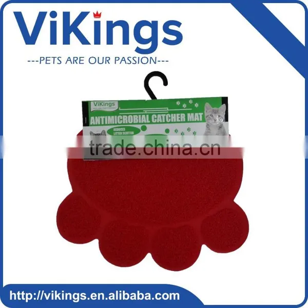 Antimicrobial Catcher Mat Red and Rose Red for Small Animals Home Usage