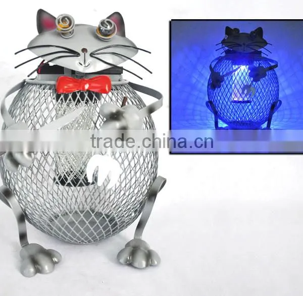 Iron Net Cat Solar Rechargeable Electric Mosquito Killer Chemical Lamp Decorations Quality Choice Most Popular