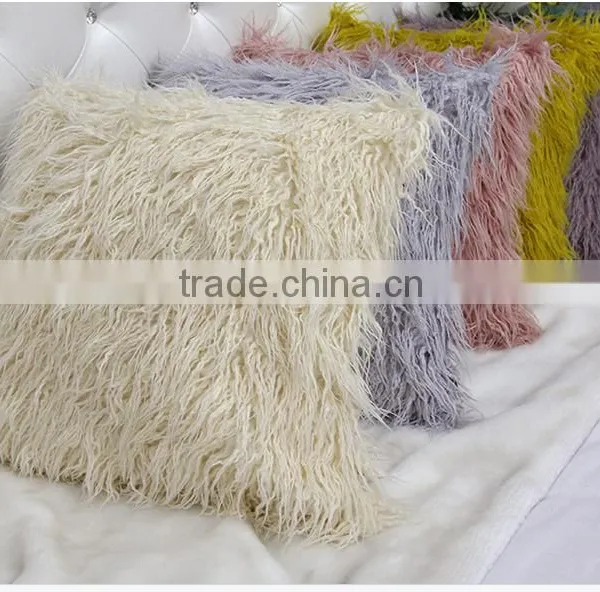 Selling 100% Genuine Tibet Lamb Fur Cushion Cover in High Quality