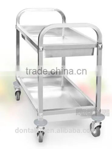Stainless Steel Mobile Catering Rack Trolley Pan Wheel Barrow Cart