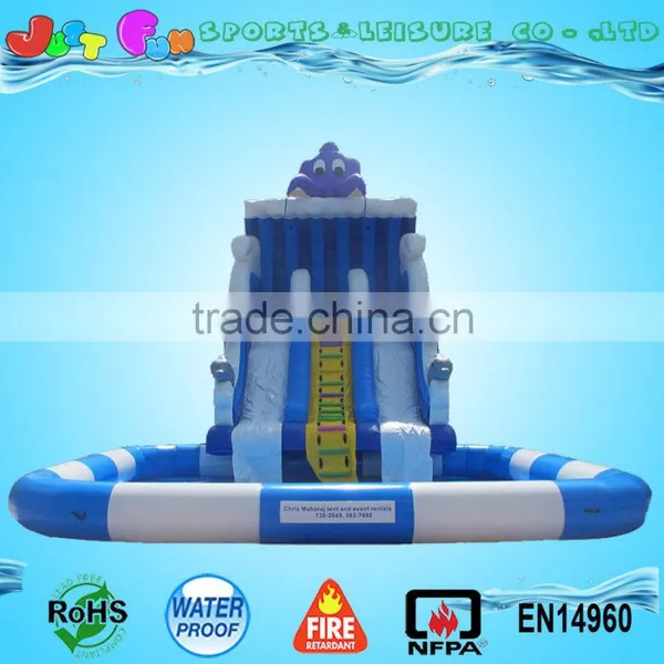 Giant Inflatables Water Slides,ocean Wave Inflatable Pool Slide for Sale photo-2