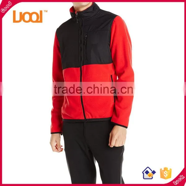 Mens High Quality Mock Neck Jackets Zip up Custom Sports Polar Fleece Jacket photo-4
