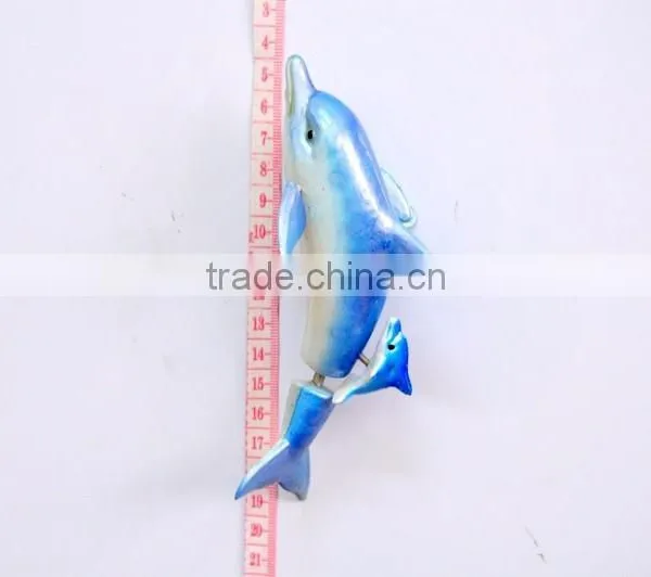 5.5 Inch Plastic Pearl Powder Dolphin Fridge For Magnets, Beach Souvenir Magnet photo-6