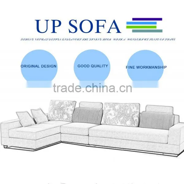 Wholesale New Modern Linen L Shaped Leisure Style Sofa Set for Living Room photo-2