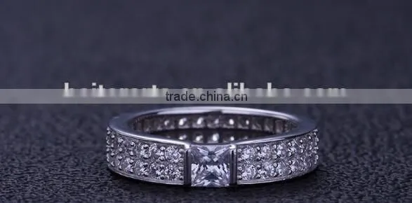 2016 Custom Diamond Engagement Ring 925 Silver Couple Ring, 925 Italian Silver Ring photo-2