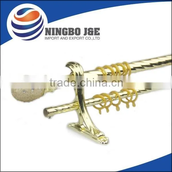 Metal Double Curtain Rods With Resin Finials Quality Choice photo-3