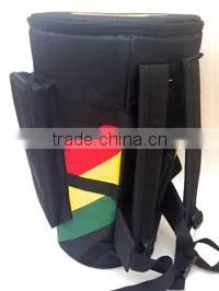 African Djembe Drums Gig Bags Pro Black Rasta Stripe photo-3