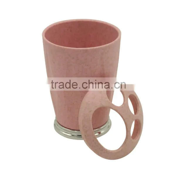 Plastic Pink Bath Accessory Toothbrush Holder photo-3