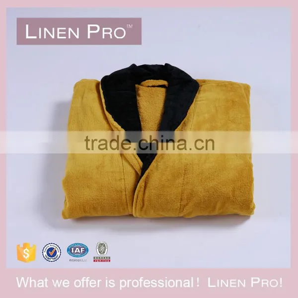 LinenPro Kimono Style Sleepwear Wholesale Bathrobe Black Satin Robes for Men photo-2