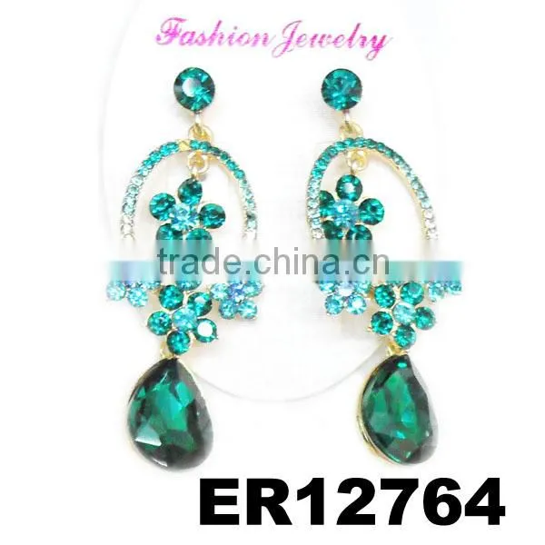 vintage emerald green emerald earrings