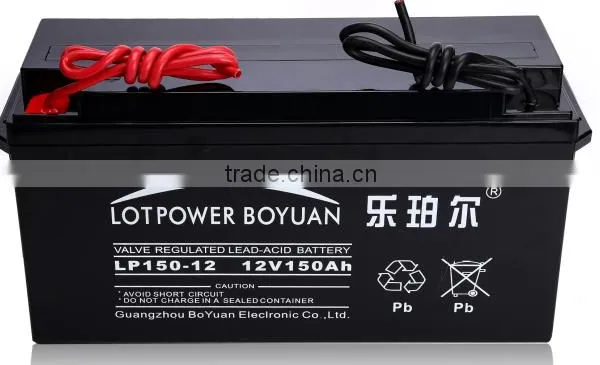Guangzhou Best Selling 12 Volt 150ah Deep Cycle Vrla Battery