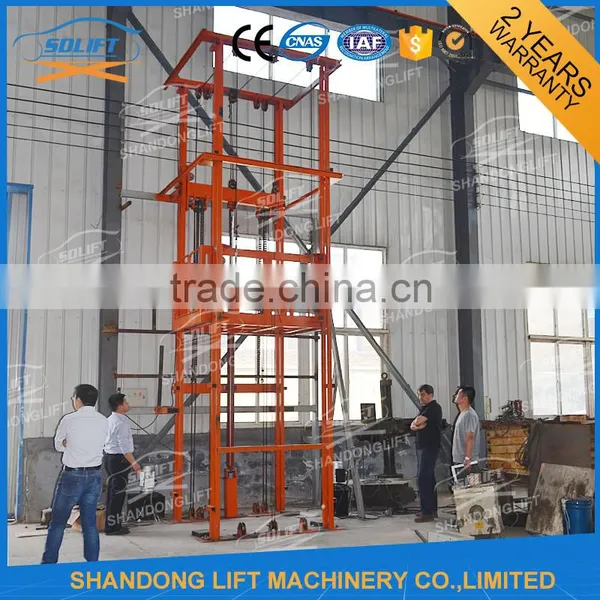 Electric Hydraulic Goods Elevator Warehouse Cargo Material Lifting Platform photo-3