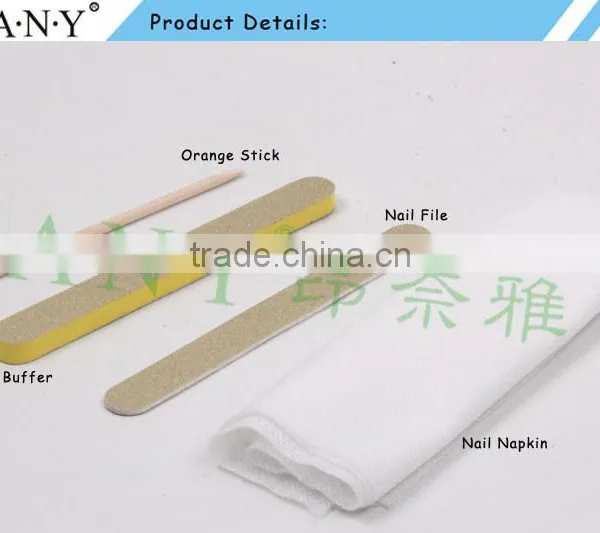 ANY 4PCS Salon Cheap Disposable Nail Manicure Kit Nail File Napkin Nail Care Tool photo-2