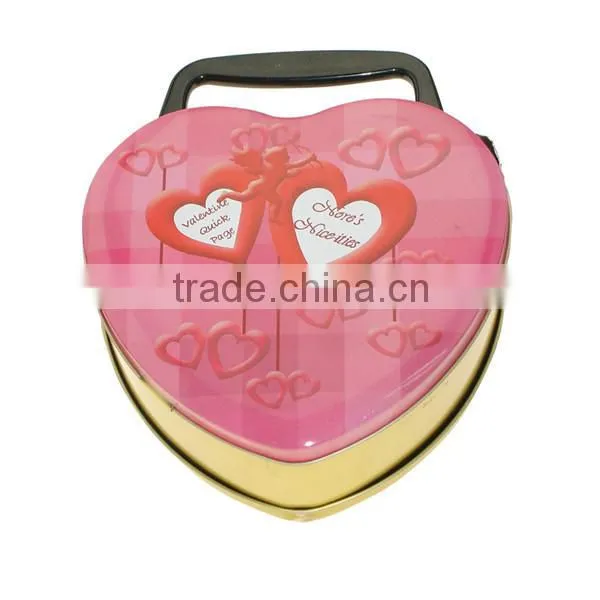 Food Grade Candy Chochlate Metal Heart Shaped Boxes Wholesale for Valentine's Day photo-2