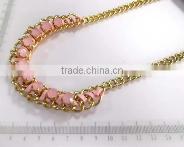 Roman Greek Jewelry Necklace Crystal Flower Statement Necklaces photo-2