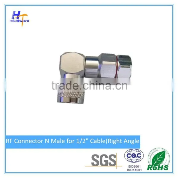 RF Connector N Type Male Connector for 1/2" Cable Right Angle DC-3GHz Antenna Connector photo-2
