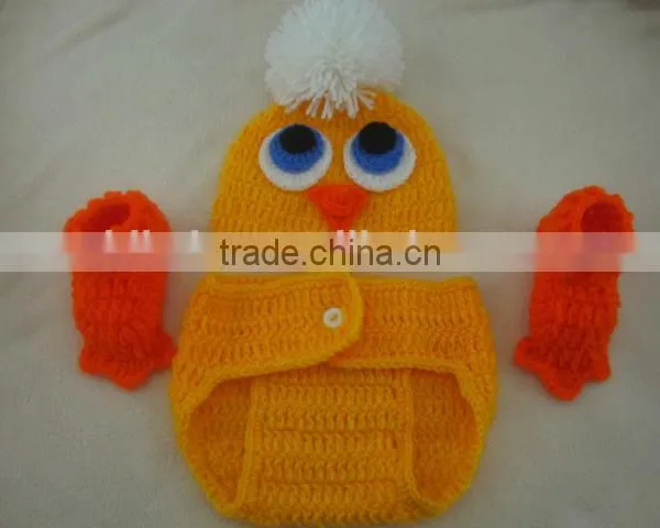 Baby Sweater The Duckling Modelling Photography Props Hand Crochet Supplies Wholesale photo-3
