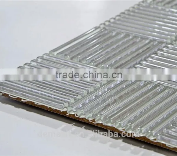 Crystal Small Strip Mural Glass Mosaics photo-4