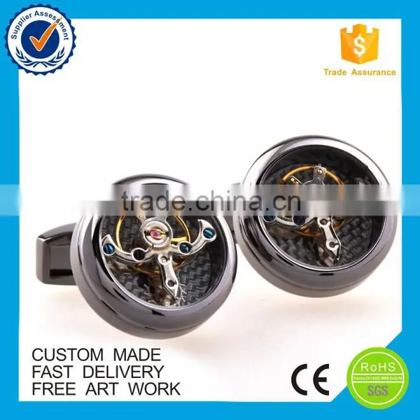 2016 Top Selling Tourbillon Movement Cufflinks For Men photo-3