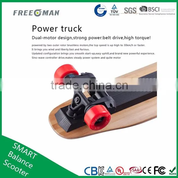 2016 New Freeman Wireless Remote Control Electric Longboard Skateboards photo-6