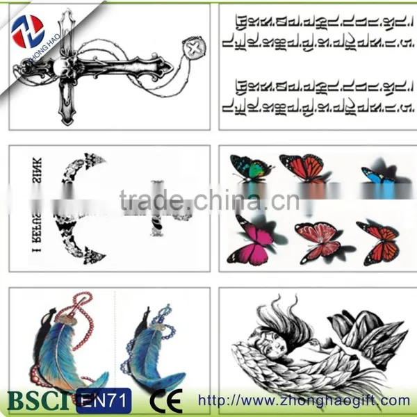 Fashion Temporary Water Transfer Body Tattoo Sticker for Decoration photo-4