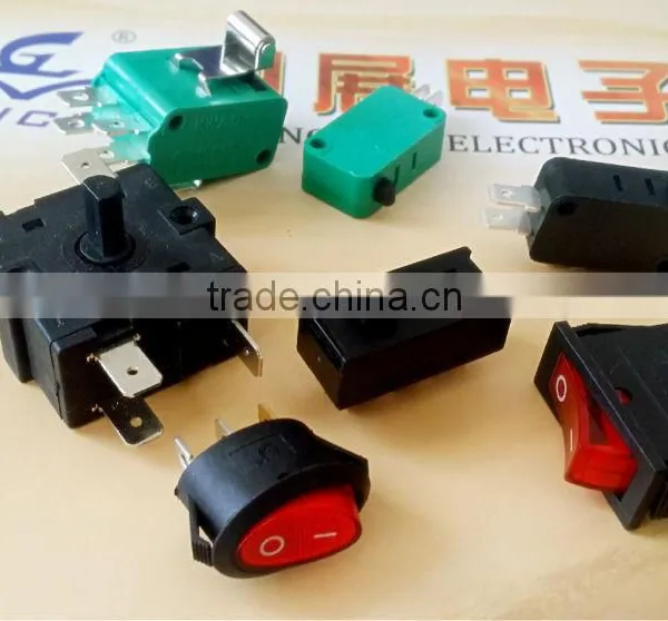 M77 KW7-15 No Lever Micro Switch China Electrical ( 125VAC 250VAC ) Push to off 2 Pin Micro Switch photo-2