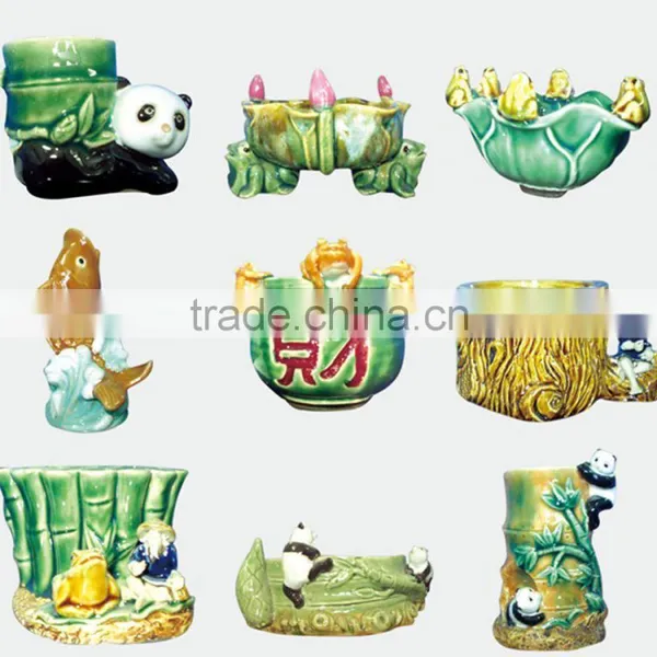 Chinese Ceramic Flower Pot Glazed Flowerpot Planter for Garden Ornamental Decoration photo-5