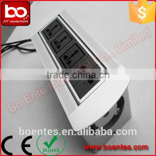 Conference Room Meeting Solution for Motorized Rotating Desktop Power Socket With Extension Cables photo-2