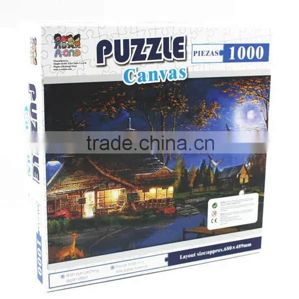 Paper Jigsaw Puzzle 1000pcs Customized Oilpainting Scene Patterns photo-3